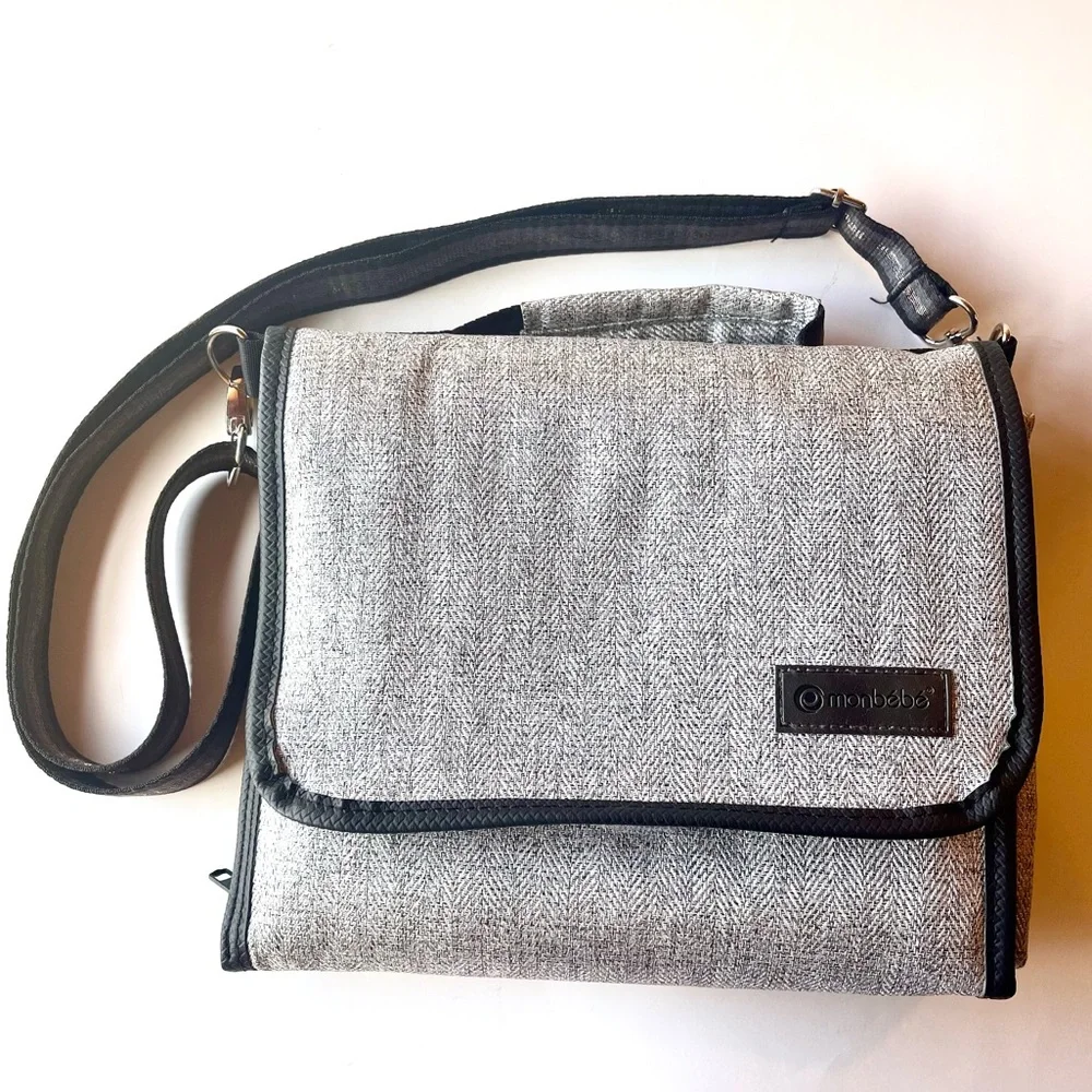 Monbebe Portable Diaper Changing Station- Gray
